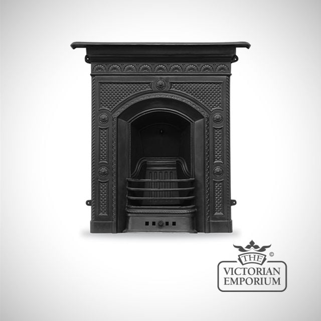Hawthorne Victorian style cast iron fireplace