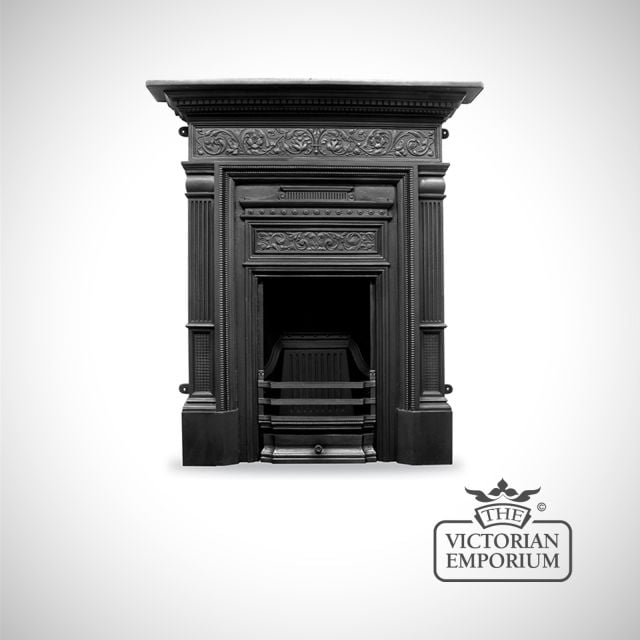 Hamden Victorian style cast iron fireplace