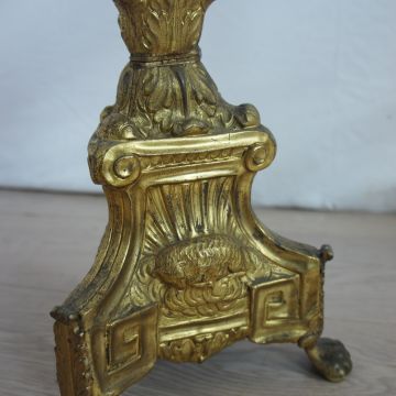 Vintage French Single Church Candlestick3