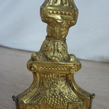 Vintage French Single Church Candlestick4