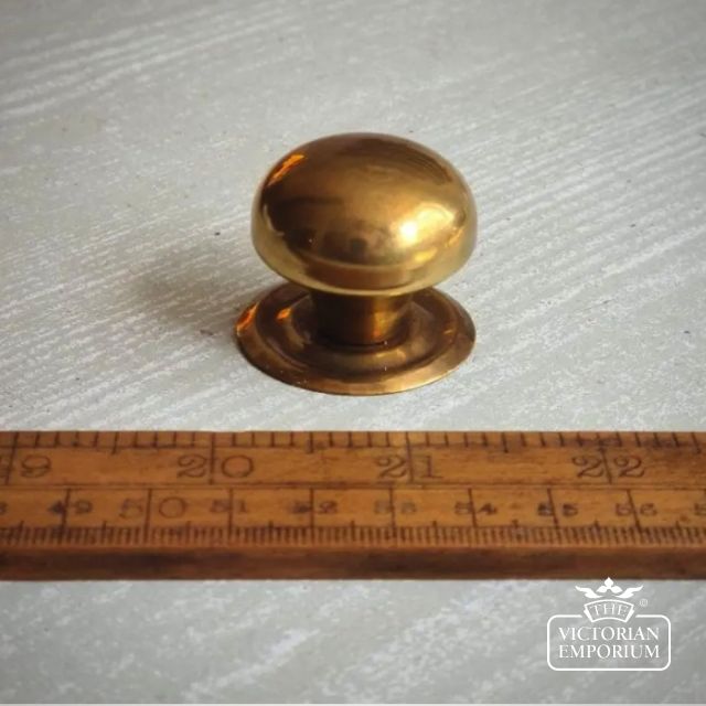 Antique Brass Cupboard Knob - Medium