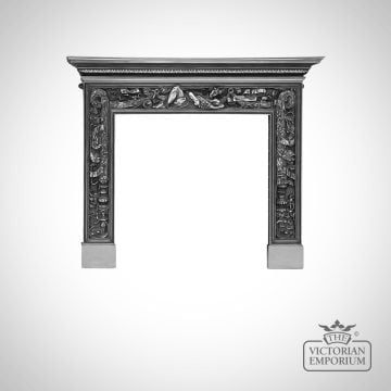 Castiron Surround Fireplace Traditional Victorian 19thcentry Old Classical Decorative Rx112