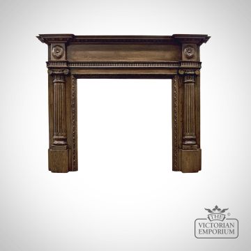 The Ashleigh Wooden Fireplace Surround In An Unfinished Or Distressed Oak Finish