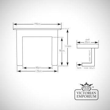 Fireplace Surround Dimensions Line Drawings Earlswood