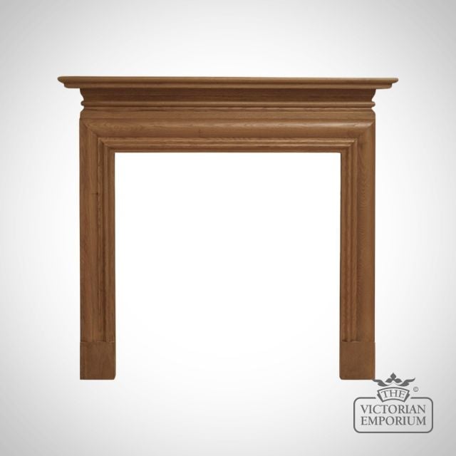 Wood Oak Beach Ask Surround Fireplace Traditional Victorian 19thcentry Old Classical Decorative Smc171