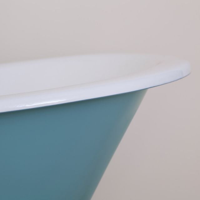 Enamel Rolltop Bath Traditional Victorian 19thcentry Old Classical Decorative Hur001 Close Up 1 Beaulieu