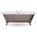 Enamel rolltop bath-traditional victorian 19thcentry old classical decorative-hur016-and-hur020-bisley-polished