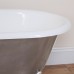 Enamel Rolltop Bath Traditional Victorian 19thcentry Old Classical Decorative Hur016 Closeup 1 Bisley Polished