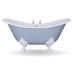 Enamel rolltop bath-traditional victorian 19thcentry old classical decorative-hur039-and-hur043-banburgh-small