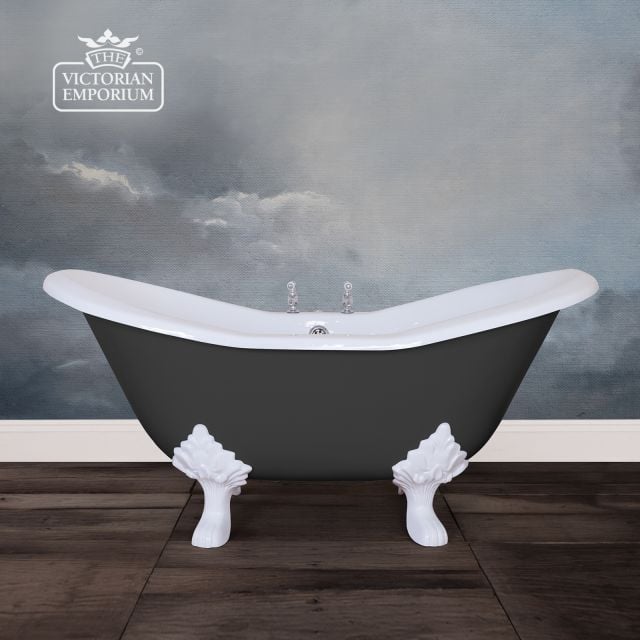 Rolltop Bath Byron Farrow  Ball Railings