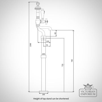 Cranked Forwards Line Drawing