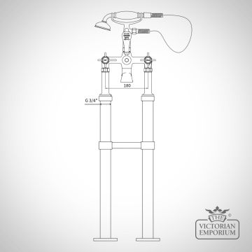 Full Tap Line Drawing