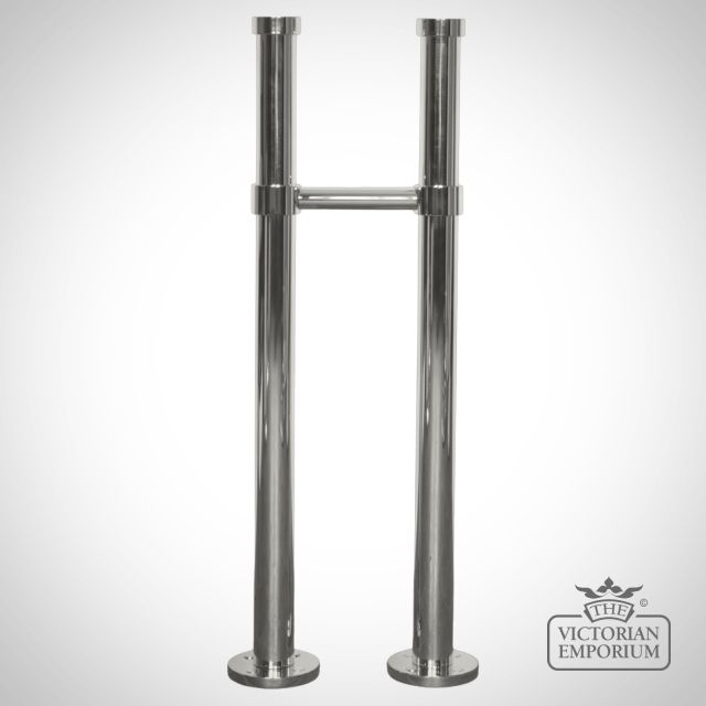 Milton standing tap legs only in nickel, brass or copper