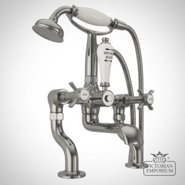 Milton Deck Mounted taps in nickel, brass or copper