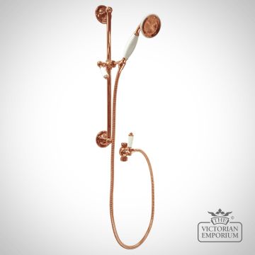 Milton Handheld shower with slider diverter in nickel, brass or copper