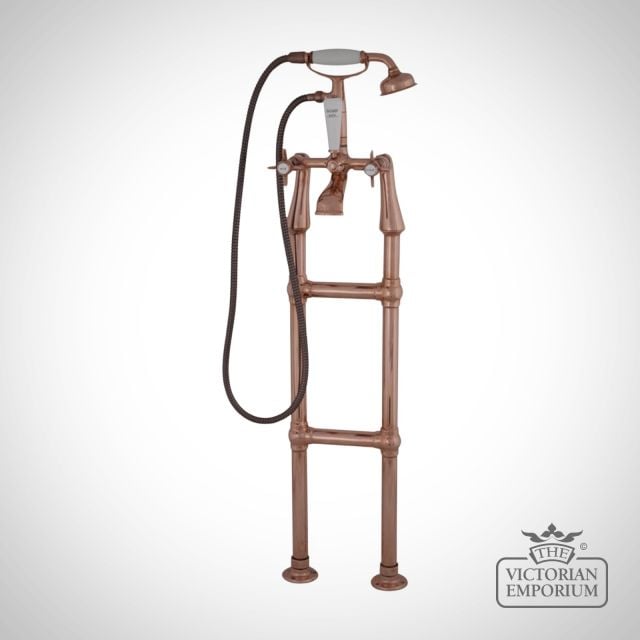 Copper Standing Tap For A Rolltop Bath Traditional Victorian Qss023