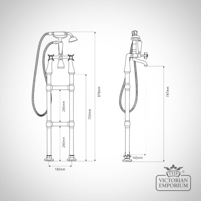 Freestanding Mixer Taps Large