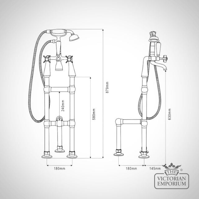 Freestanding Mixer Taps Small 3rd Legr