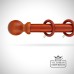 Wooden Curtain Poles Traditional Victorian Classical Decorative Lincoln Walnut
