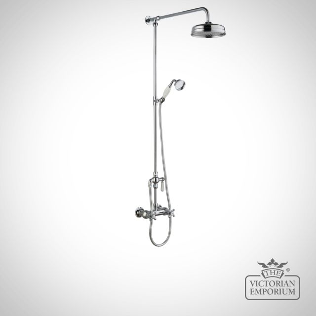 Victorian Chrome Traditional Thermostatic Bar Shower Valve