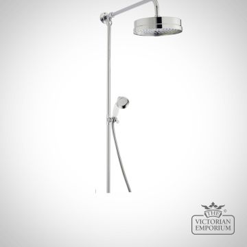 Chrome Rigid Riser Kit Large Showerhead/Dual Function