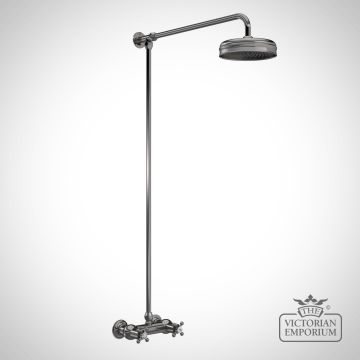 Brushed Pewter Traditional Thermostatic Bar Shower Valve