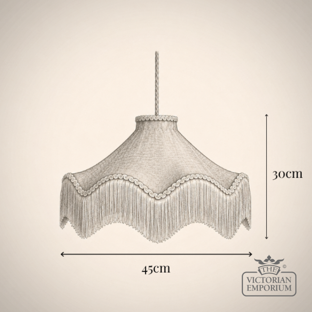 The Daisy Moirey Lampshade   Midnight  45cm