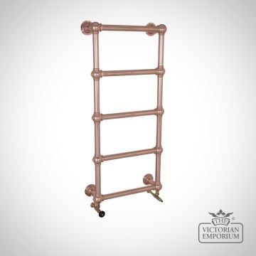 Grande Tall And Slim Wall Mounted Heated Towel Rail 1300x600mm In A Chrome, Nickel Or Copper Finish