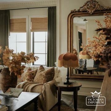The Emmy Fringed Lampshade   Golden Fringe  Img 2893