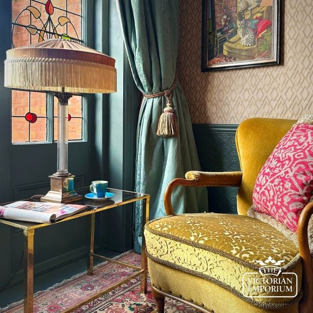 The Peggy Silk Fringed Lampshade   Brown  Image00002 Aeb44246 3fe8 45d7 8301 8b56bd2f9349
