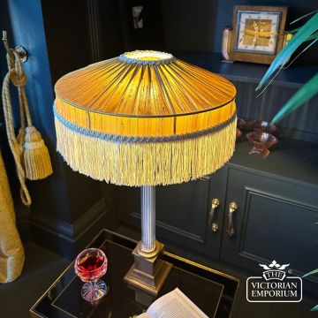 The Peggy Silk Fringed Lampshade   Gold  Image00015 1b4eeaa8 B71c 4c6c B743 Af5a4456f460