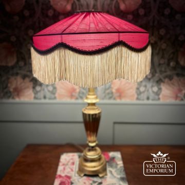 The Peggy Silk Fringed Lampshade in a Choice of Sizes and Colours