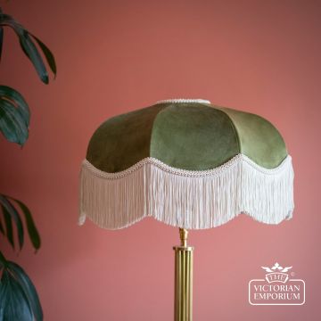 Pistacchio Deluxe Art Deco Decorative Fringed Lamp Shade in a Choice of Sizes