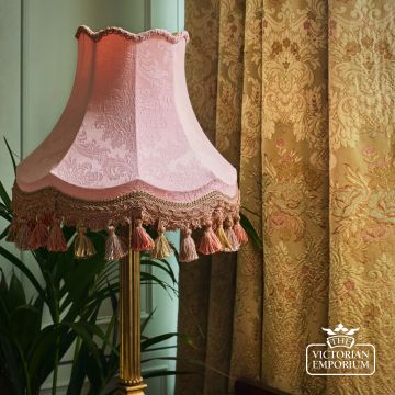 The Rose Quartz Damask Lampshade in a Choice of Sizes