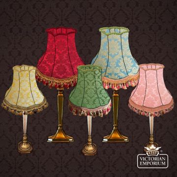 The Ruby Damask Lampshade  T T Poster Jewel Collection Portrait No Border Web