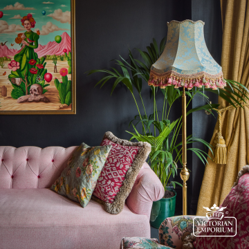 The Topaz Damask Lampshade  Topaz 2