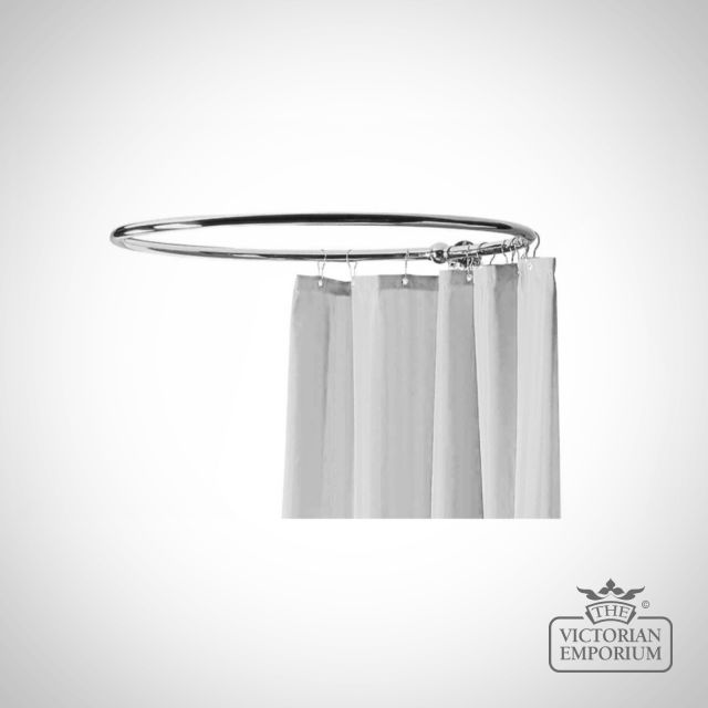 Round Chrome Shower Ring