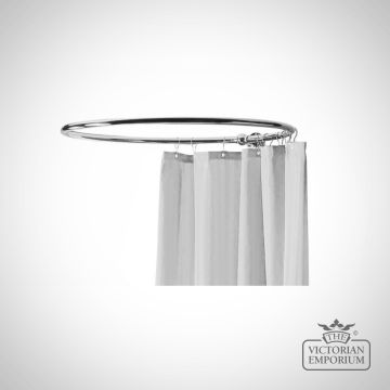 Round Chrome Shower Ring