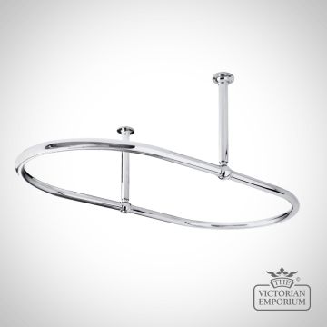 Oval Chrome Shower Ring
