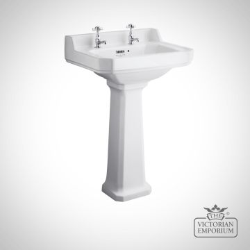 Fitzroy 560mm Ceramic Basin and Pedestal
