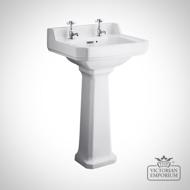 Fitzroy 500mm Ceramic Basin and Pedestal