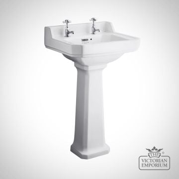 Fitzroy 500mm Ceramic Basin and Pedestal