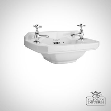 Fitzroy 1 Tap Hole 515mm Ceramic Square Cloakroom Basin