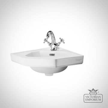 Fitzroy 1 Tap Hole Ceramic Corner Basin