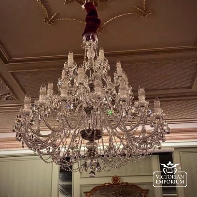 Katherine 30 Arm Crystal Chandelier With Twisted Arms