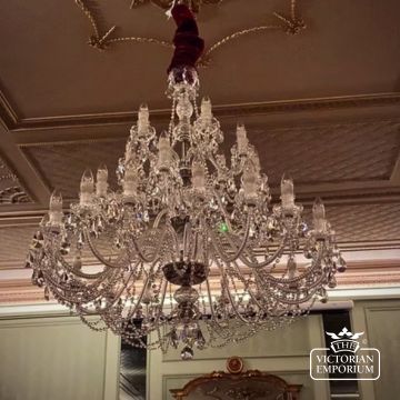 Katherine 30 Arm Crystal Chandelier With Twisted Arms