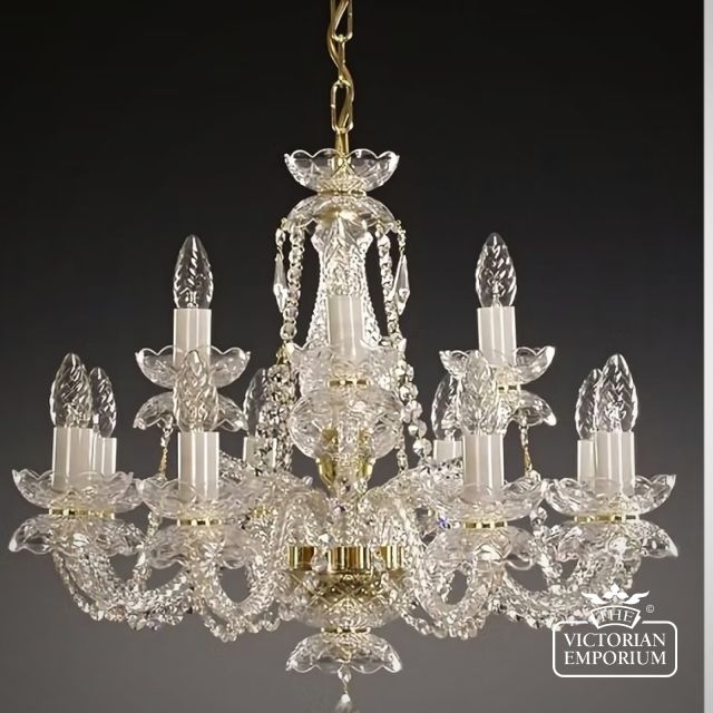 Georgia 12 Arm Crystal Chandelier
