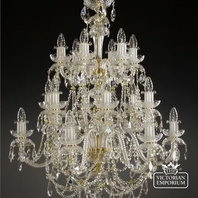 Georgia 18 Arm Crystal Chandelier