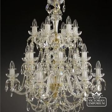 Georgia 18 Arm Crystal Chandelier
