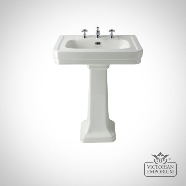 640mm Ceramic Basin & Pedestal with 3 Tap Holes